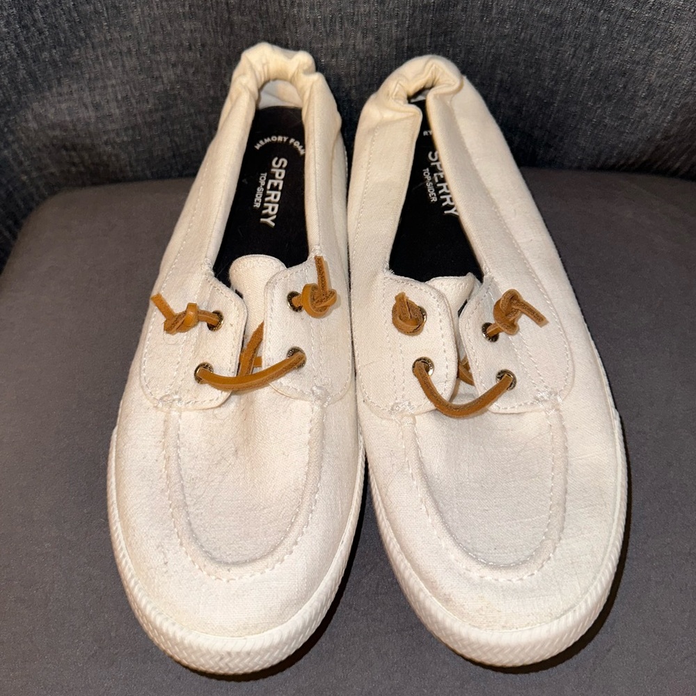 Sperry Top Sider linen boat shoes